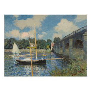 Pôster Claude Monet a ponte em Argenteuil