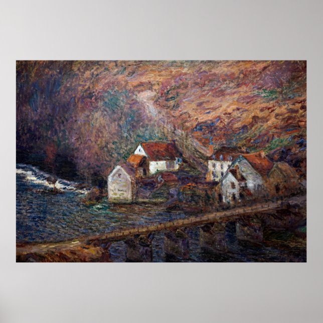 Poster Claude Monet - A Ponte em Vervy (Frente)