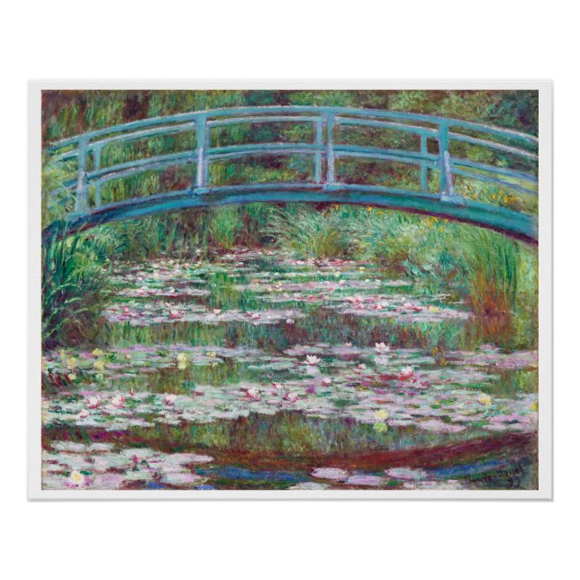 Pôster Claude Monet, A Ponte Japonesa (Frente)