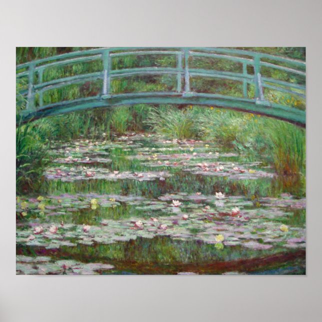Pôster Claude Monet - A Ponte Japonesa (Frente)