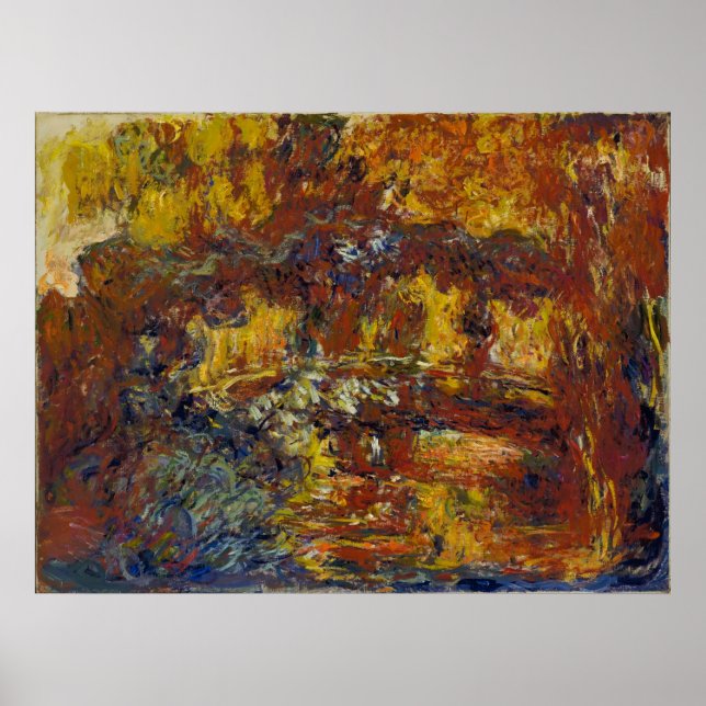 Poster Claude Monet - A Ponte Japonesa (Frente)