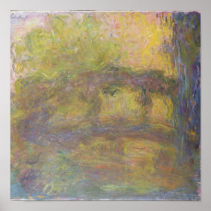 Pôster Claude Monet a ponte japonesa, 1918-24