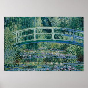 Pôster Claude Monet - A ponte sobre a água e o Japão