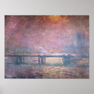 Pôster Claude Monet a Tamisa em Charing Cruz, 1903