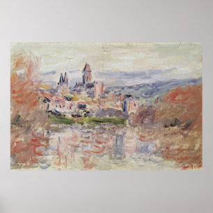 Poster Claude Monet   a vila de Vetheuil, c.1881