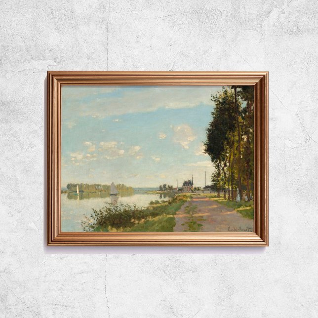 Poster Claude Monet Argenteuil Chateau Rio Arte Francesa (Claude Monet Argenteuil Chateau River French Art Poster
)