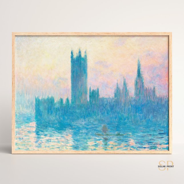 Poster Claude Monet As Casas do Parlamento, Arte Sunset (Criador carregado)