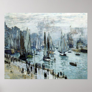 Poster Claude Monet Barcos de Pesca Deixando o Porto