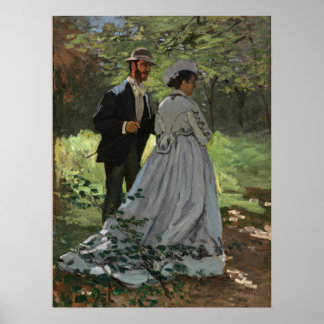 Poster Claude Monet - Bazille and Camille,
