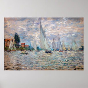 Poster Claude Monet - Boats Regatta na Argentina