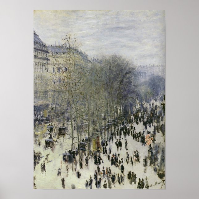 Pôster Claude Monet - Boulevard des Capucines (Frente)