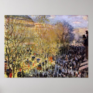 Poster Claude Monet - Boulevard des Capucines, Paris
