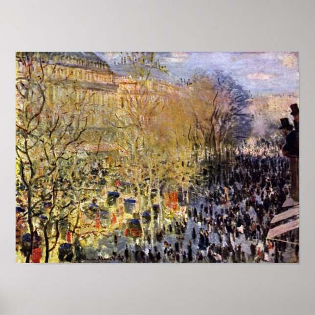 Poster Claude Monet - Boulevard des Capucines, Paris (Frente)