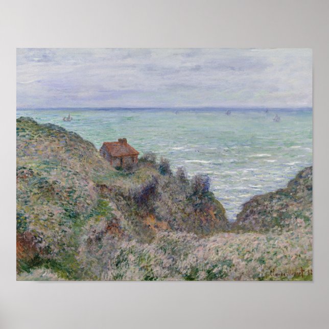 Pôster Claude Monet - Cabine da Alfândega (Frente)