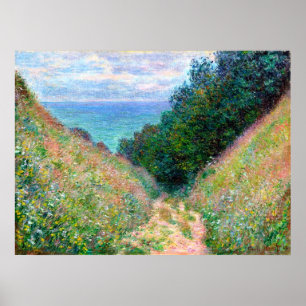 Poster Claude Monet: Caminho em La Cavee Pourville
