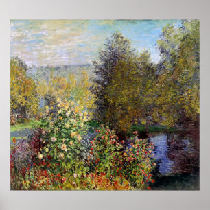 Pôster Claude Monet - Canto do Jardim de Montgeron
