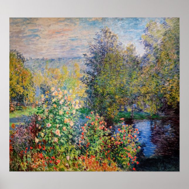 Poster Claude Monet - Canto do Jardim de Montgeron (Frente)