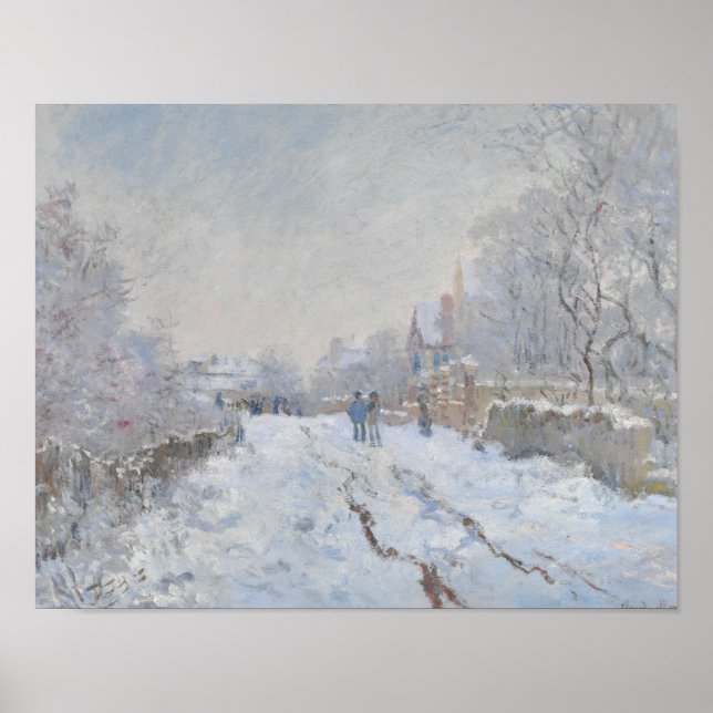 Poster Claude Monet - Cena de Neve na Argentina (Frente)