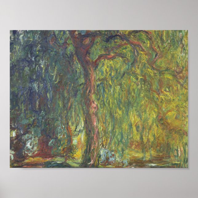 Poster Claude Monet - Chorando Willow (Frente)