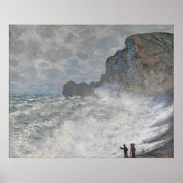 Pôster Claude Monet ~ Clima Bruto Em Etretat