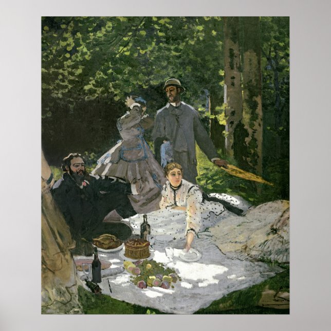 Pôster Claude Monet | Dejeuner sur l'Herbe, Chailly (Frente)