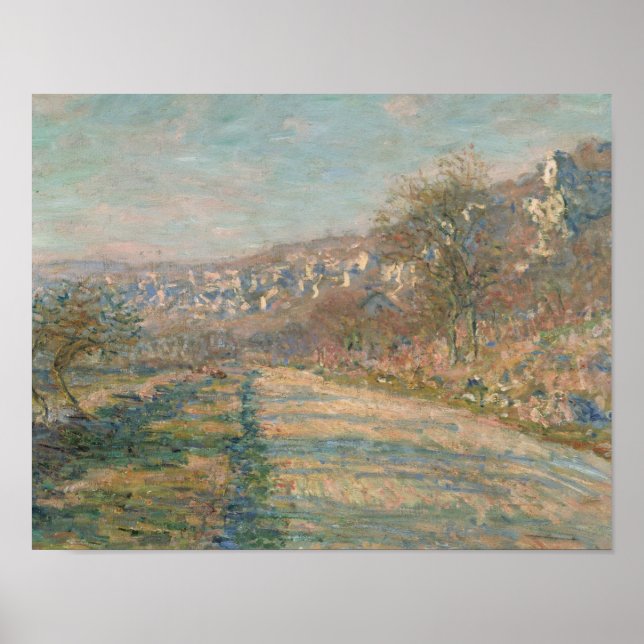 Poster Claude Monet - Estrada de La Roche-Guyon (Frente)