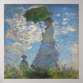Poster Claude Monet, famoso francês, pintando belas artes