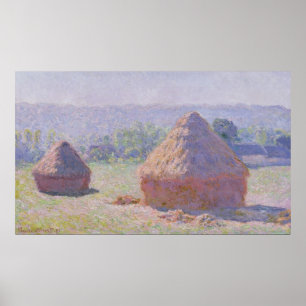 Poster Claude Monet   Granuleiros no final do Verão