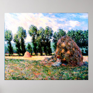 Poster Claude Monet - Haystack em Giverny