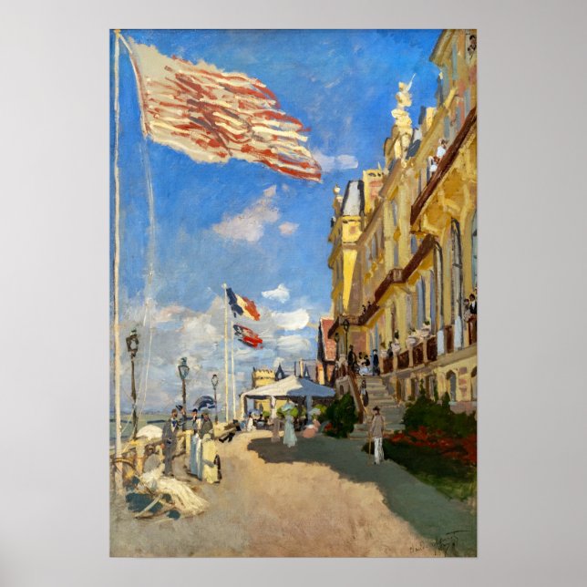 Poster Claude Monet - Hotel des Roches Noires, Trouville (Frente)