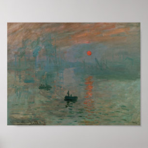 Pôster Claude Monet - Impressão, nascimentos