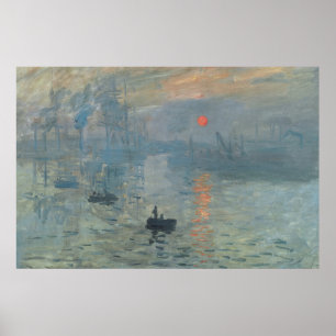 Poster Claude Monet Impression Sunrise Soleil Levant