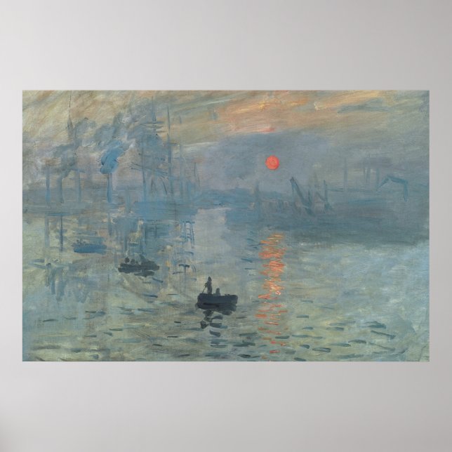 Poster Claude Monet Impression Sunrise Soleil Levant (Frente)