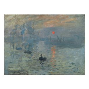 Pôster Claude Monet Impression Sunrise Soleil Levant