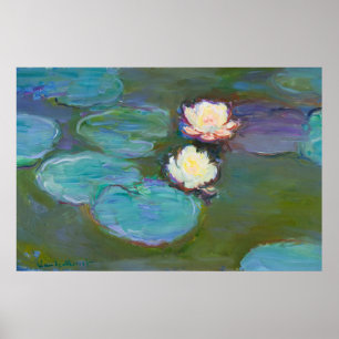 Poster Claude Monet Impressionista Água Lillies Ninfheias