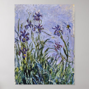 Poster Claude Monet - Iris Mauves