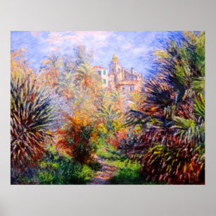 Poster Claude Monet: Jardins da casa de campo Moreno