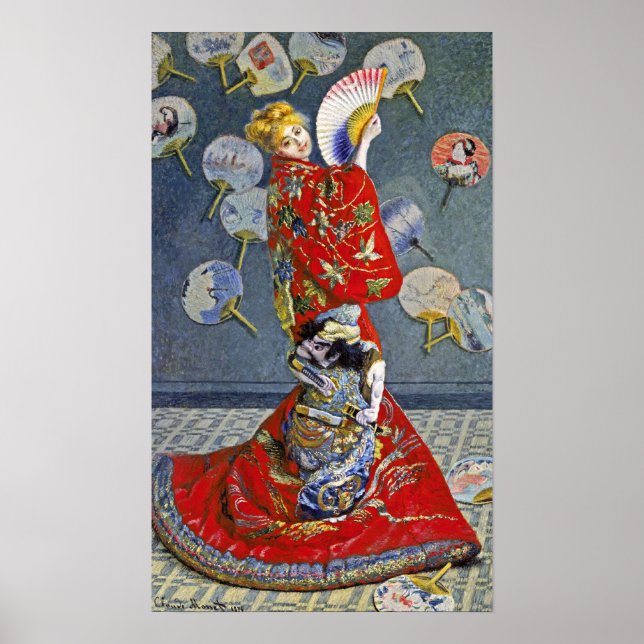 Poster Claude Monet - La Japonaise (Frente)