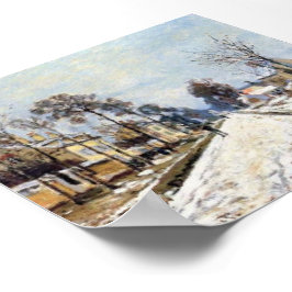 Poster Claude Monet La route de Versailles à Louvecienne