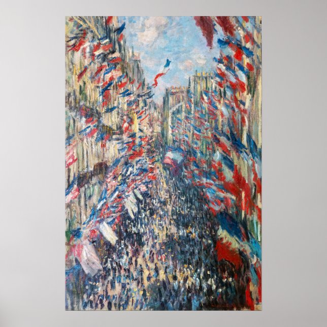 Poster Claude Monet - La Rue Montorgueil - Paris (Frente)