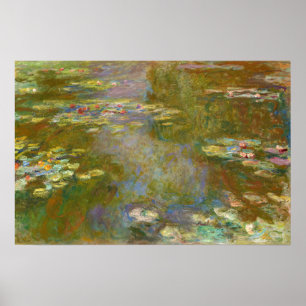Poster Claude Monet - Lago de Nenúfares 1917