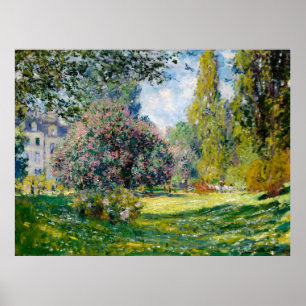 Poster Claude Monet, Landscape, Parc Monceau, 1876