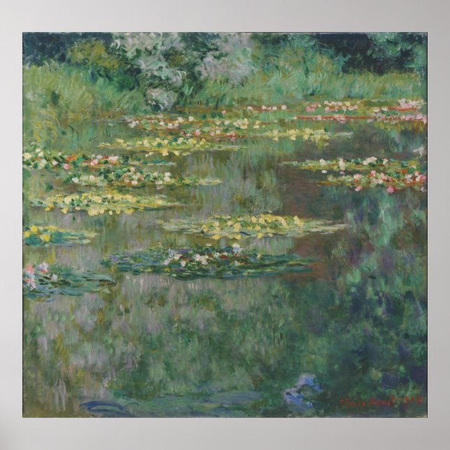 Poster Claude Monet - Le Bassin des Ninfheas (Frente)