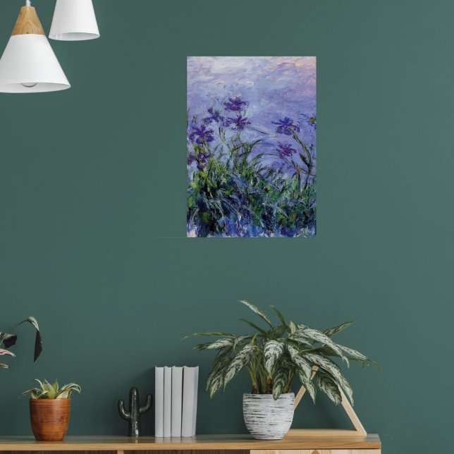 Poster Claude Monet Lilac Irises (Sala de Estar 1)