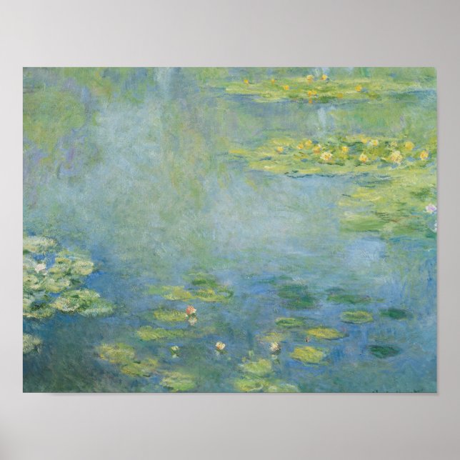 Pôster Claude Monet - Lírios (Frente)