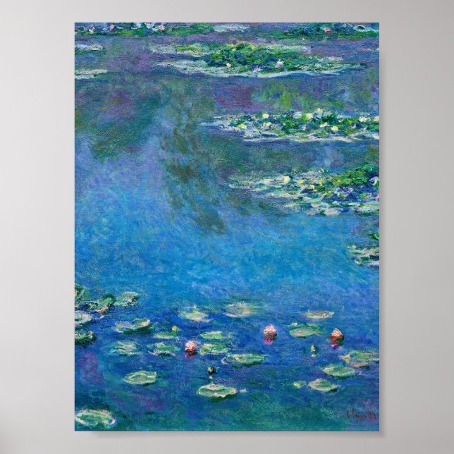 Poster Claude Monet - Lírios Água 1906 (Frente)