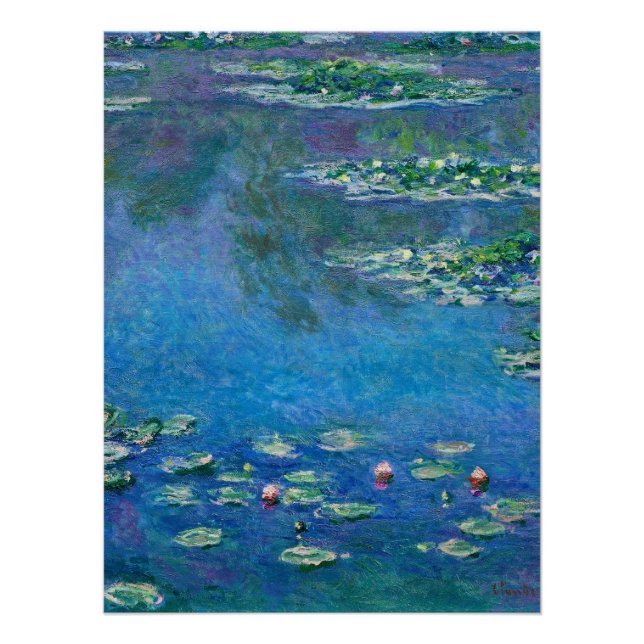 Pôster Claude Monet - Lírios Água 1906 (Frente)