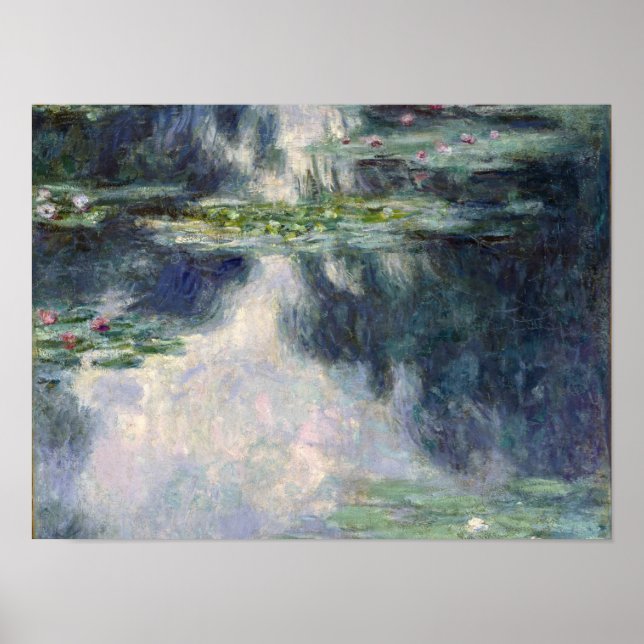 Poster Claude Monet - Lírios Água, 1907 (Frente)