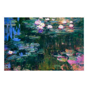 Pôster Claude Monet - Lírios Água (1917)