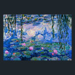 Pôster Claude Monet - Lírios Água, 1919,<br><div class="desc">Claude Monet famosa pintura,  Água Lírios,  1919</div>